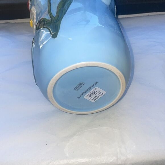 ❤️Floral Blue Ceramic Pitcher - Picture 8 of 11